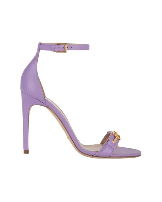 Elisabetta Franchi Purple High Heel Sandals