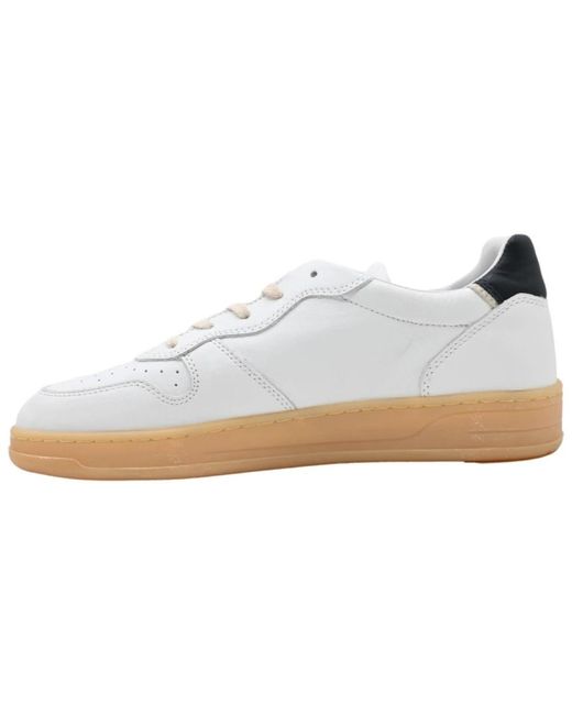 Date Weiß-blau court basic sneakers in White für Herren