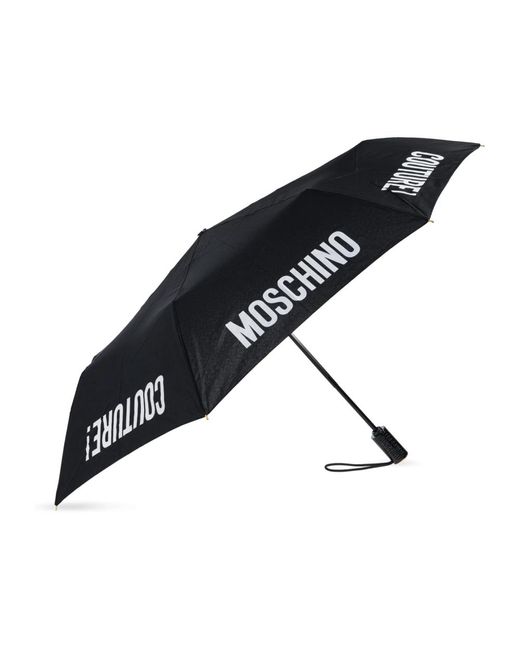 Ombrello con logo di Moschino in Black
