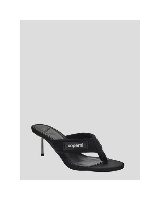 Coperni Black Heeled Mules