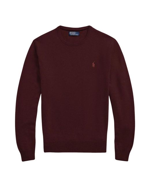 Round-Neck Knitwear Ralph Lauren de hombre de color Purple