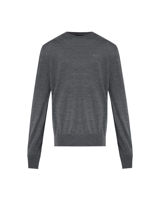 DSquared² Truien & Vesten ,Grijs ,Wol Grijze Wollen Trui Aw 25 in het Gray voor heren