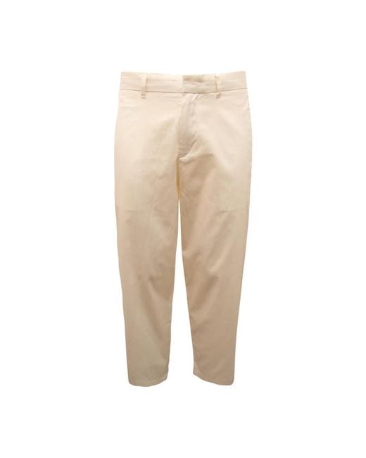 Armani Natural Cropped Trousers for men