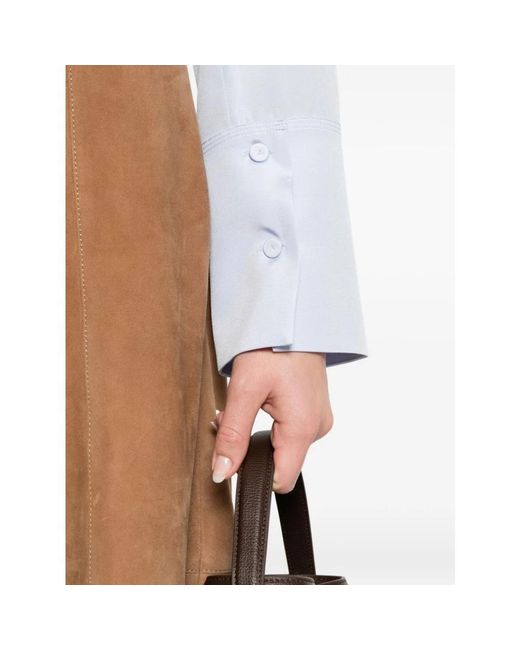 Max Mara Overhemden ,Blauw ,Shirt in het White