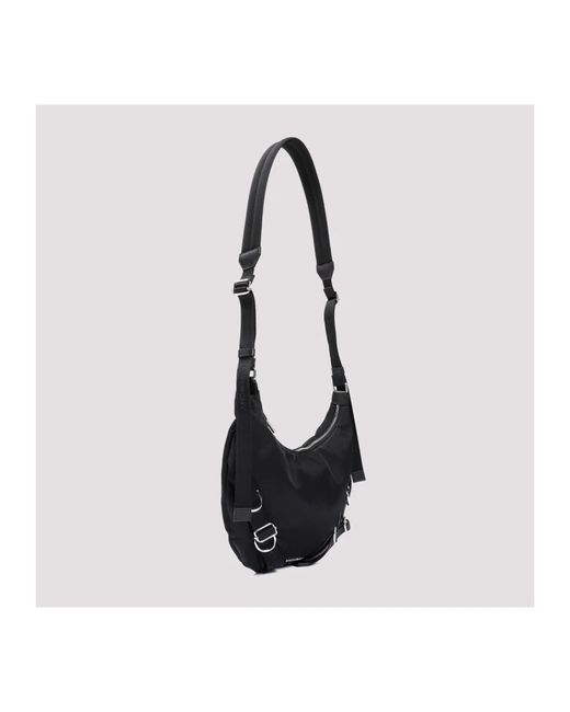 Givenchy Black Voyou Nylon Crossbody Bag for men