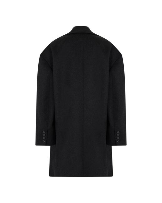 The Mannei Black Double-Breasted Coats