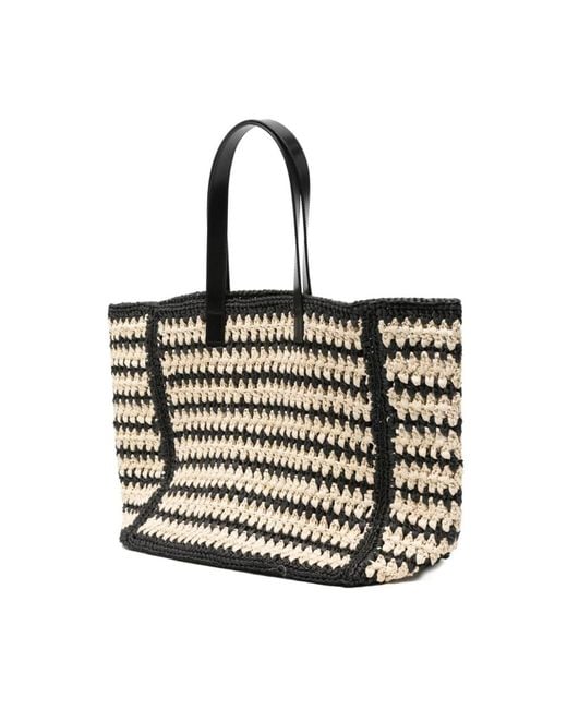 Tote Bags Closed en coloris Black