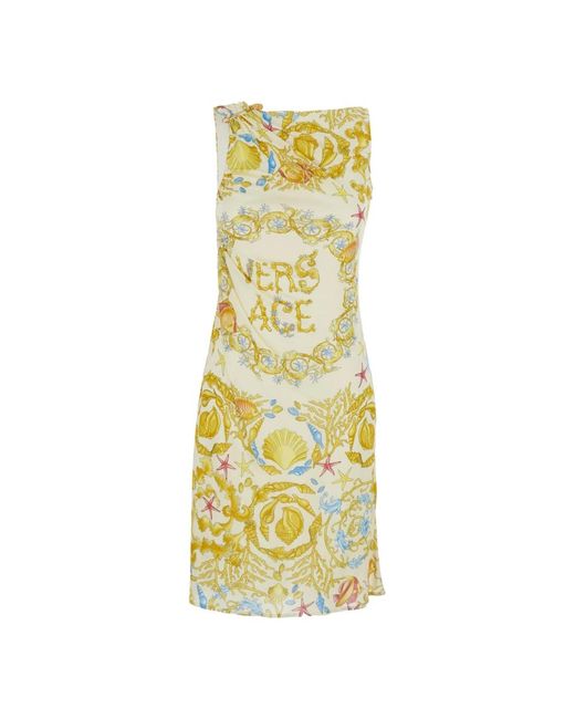 Short Dresses di Versace in Yellow