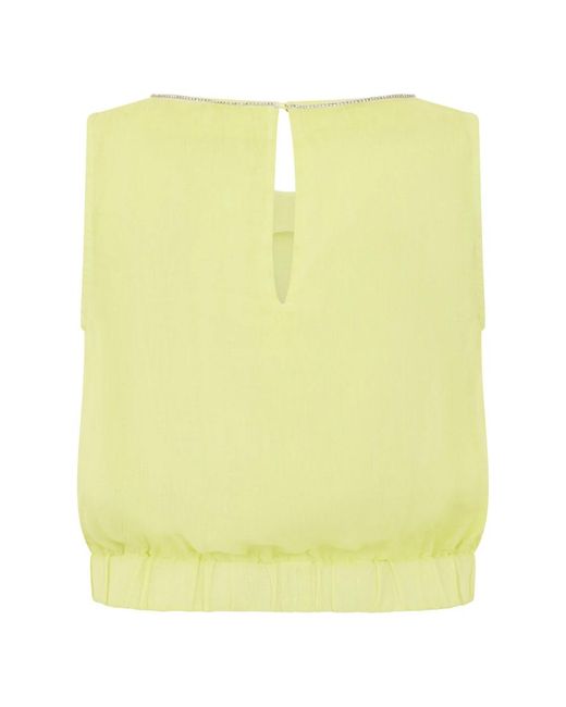 120% Lino Yellow Blouses