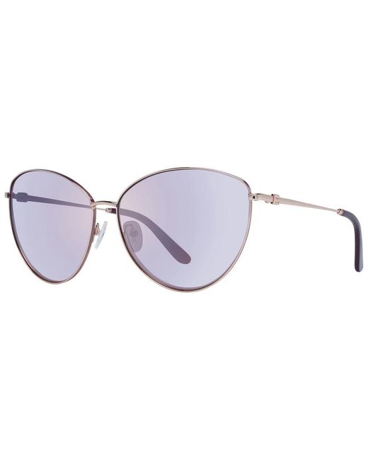 Occhiali da sole cat eye oro rosa di Guess in Purple