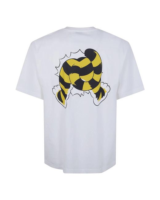 KENZO Wild Tiger Oversize T-Shirt in het White voor heren