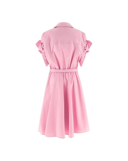 Midi Dresses Nude de color Pink