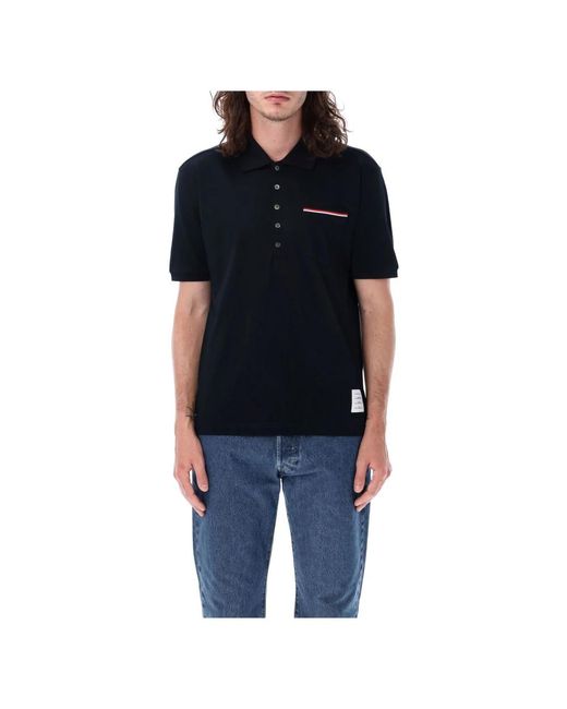 Tops > polo shirts Thom Browne pour homme en coloris Black