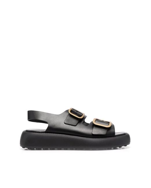 Flat sandals Tod's de color Black