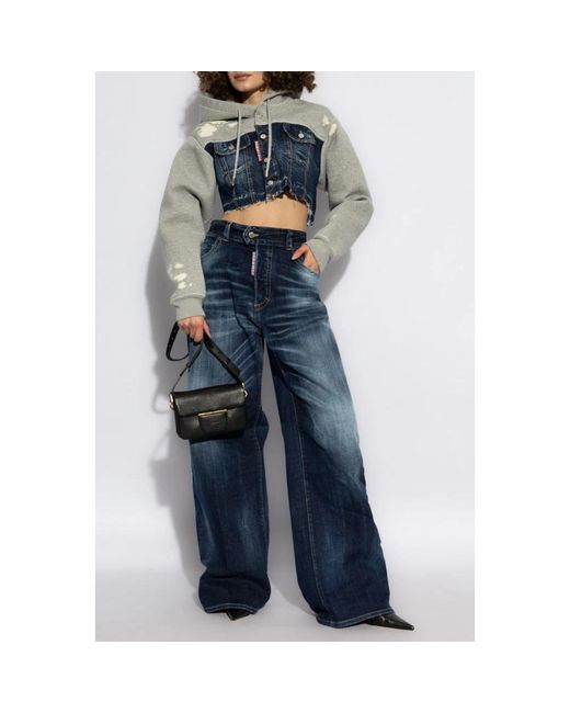 DSquared² Blue Wide Jeans