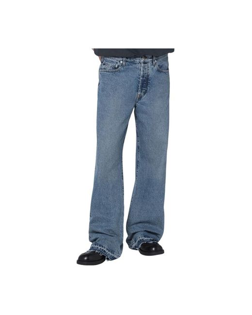 GALLERY DEPT. Jeans ,Blauw ,Denim Wide Jeans in het Blue voor heren