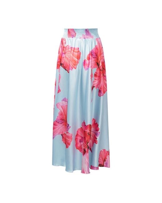 Maxi Skirts Karmamia de color Red