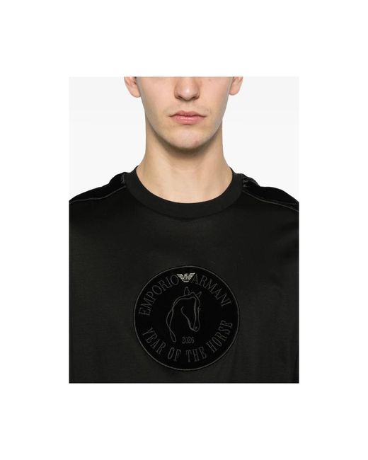 Emporio Armani Black T-Shirts for men