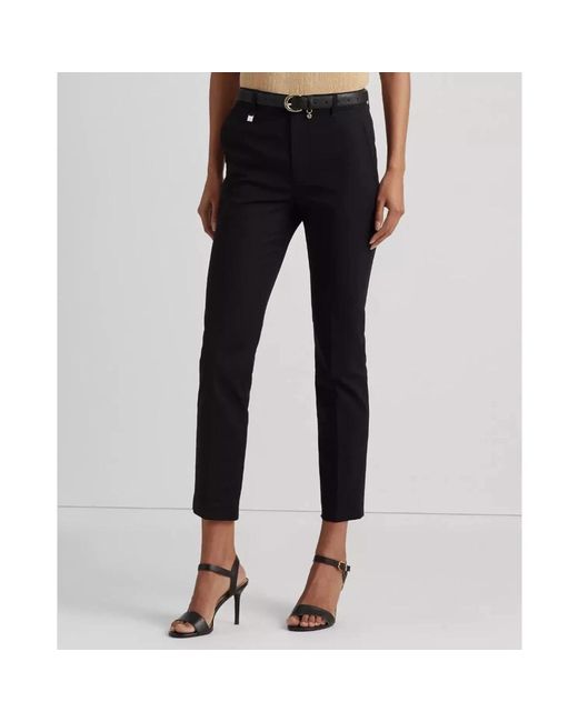 Slim-Fit Trousers Ralph Lauren en coloris Black