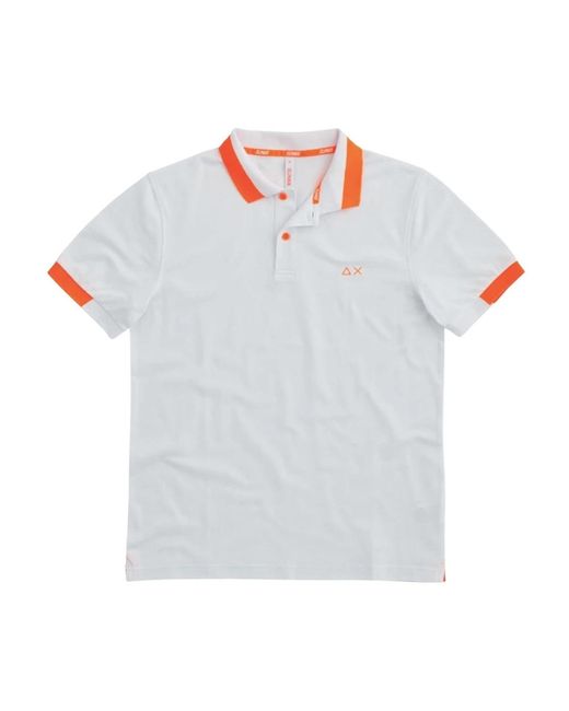 Sun 68 Big Stripes Fluo in het White voor heren