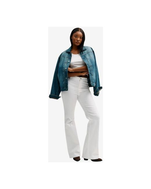 Guess White Flare Jeans
