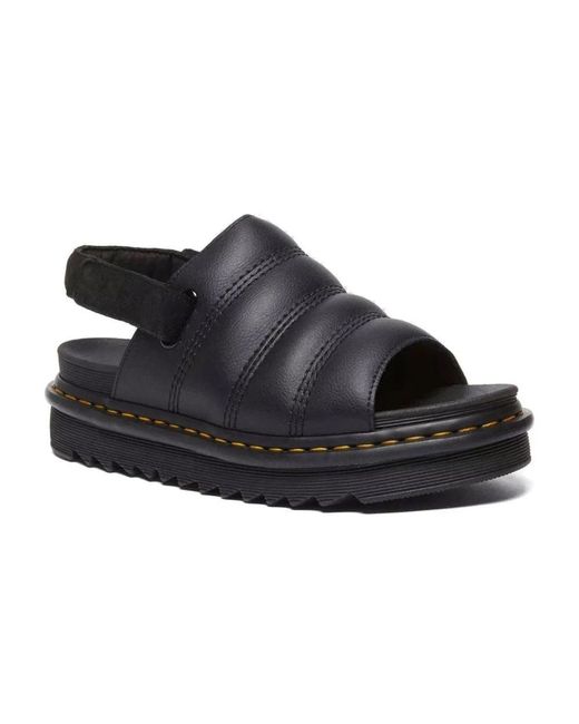 Dr. Martens Black Flat Sandals