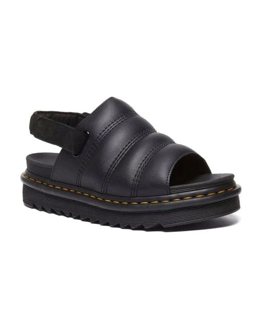 Dr. Martens Black Flat Sandals