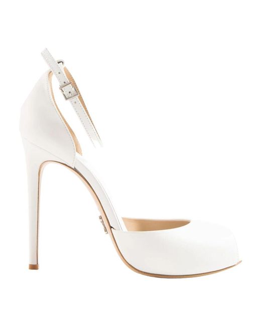 Sergio Levantesi White High Heel Sandals