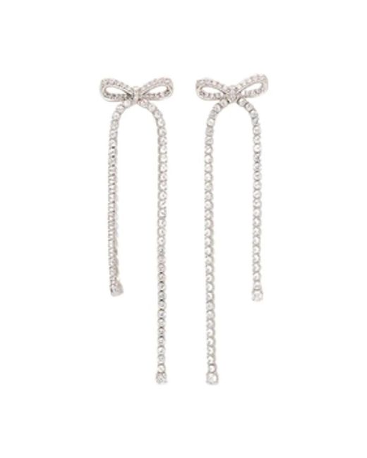 Earrings Self-Portrait de color White