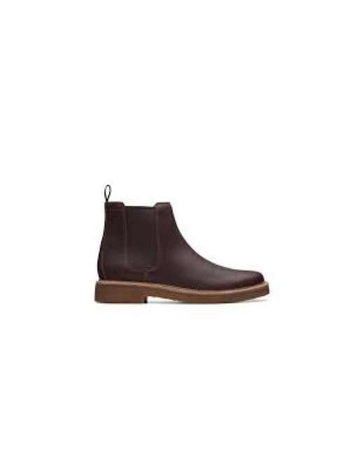 Clarks Brown Chelsea Boots for men