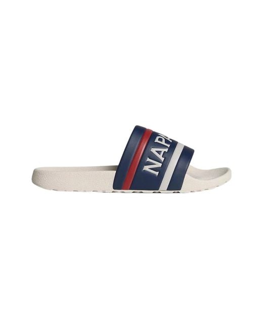 Sliders Napapijri pour homme en coloris Blue