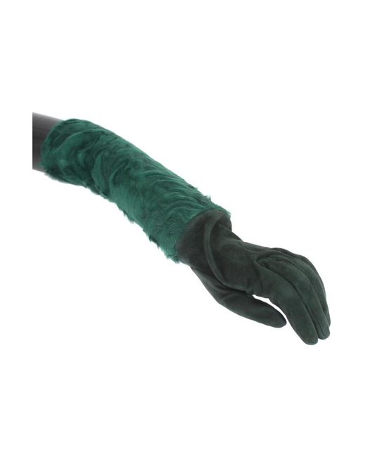 Gloves di Dolce & Gabbana in Green da Uomo