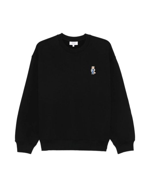 Maison Kitsuné Black Sweatshirts for men