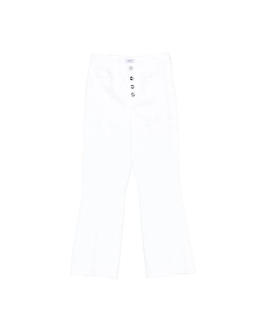 Liu Jo White Cropped Jeans
