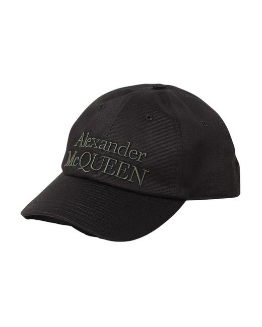 Alexander McQueen Logo Baseball Cap in Black für Herren