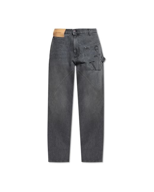 J.W. Anderson Gray Straight Jeans for men