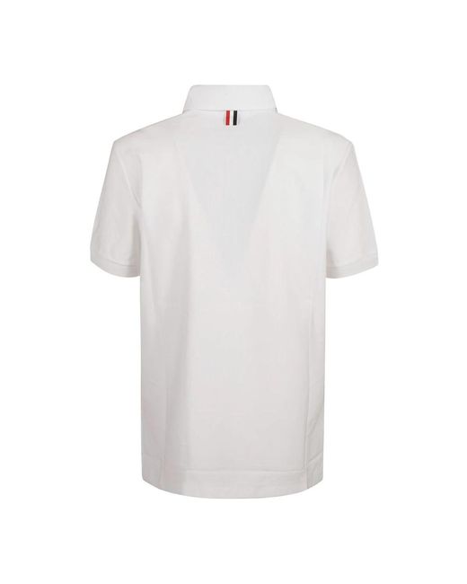 Thom Browne White Polo Shirts for men
