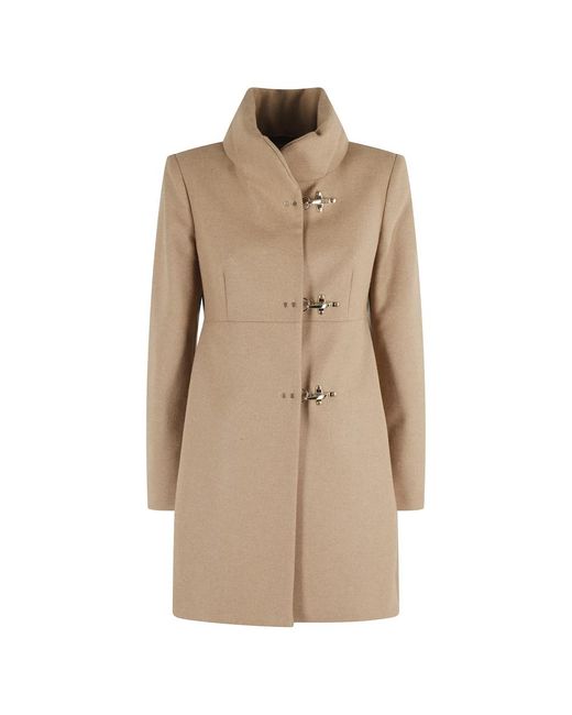 Fay Natural Single-Breasted Coats