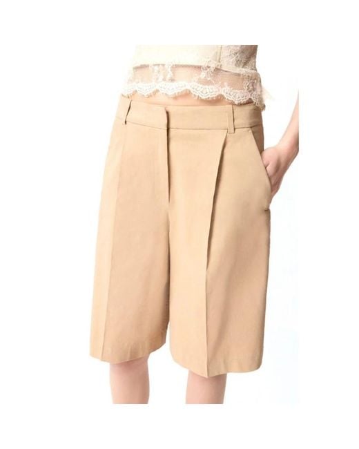 Pinko Natural Long Shorts