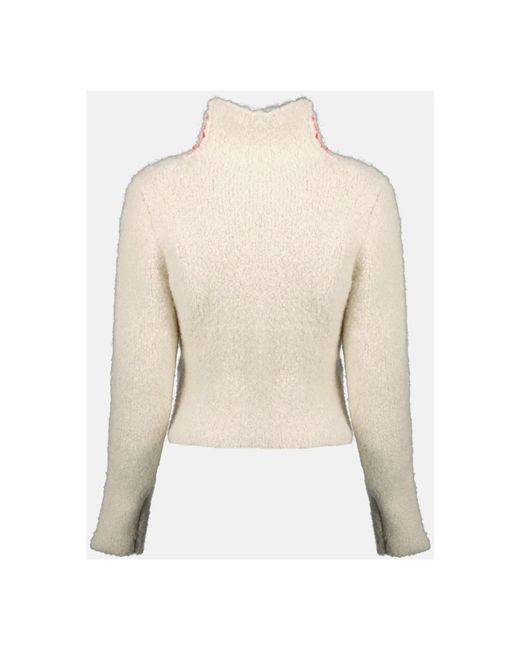 DIESEL Truien & Vesten ,Wol M-Eleonere Zip Cardigan in het Natural