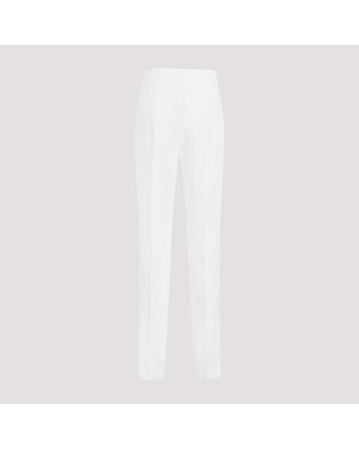 Jacquemus White Slim-Fit Trousers