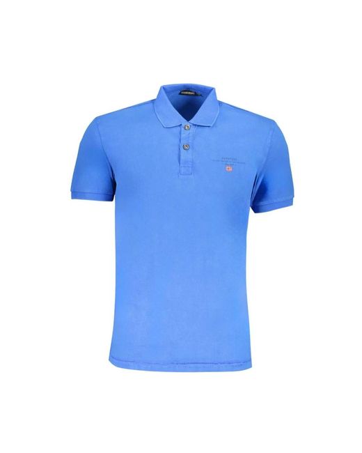 Napapijri Blue Polo Shirts for men