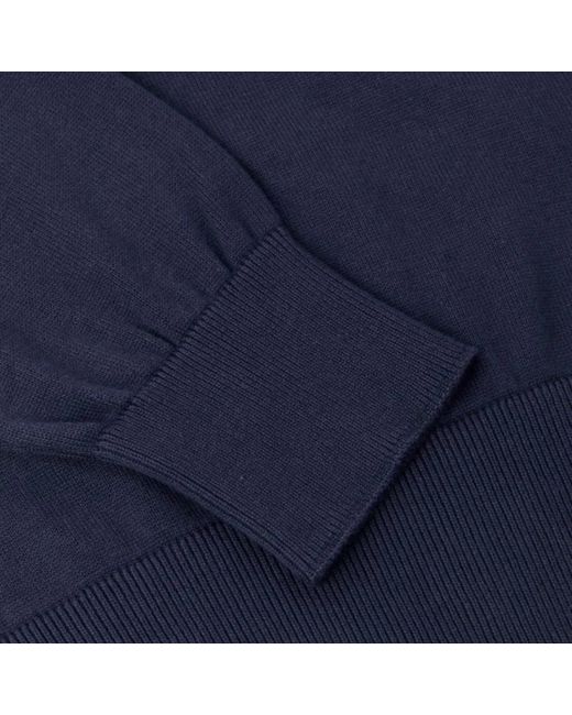 Ma Strum Blue Round-Neck Knitwear for men