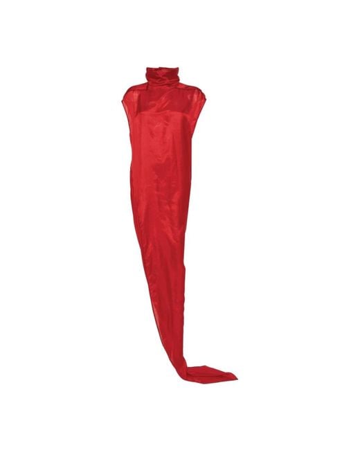 Rick Owens Red Maxi Dresses