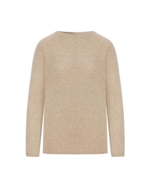 Max Mara Natural Round-Neck Knitwear