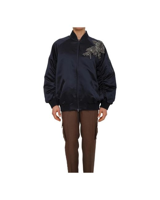 Blugirl Blumarine Blue Bomber Jackets