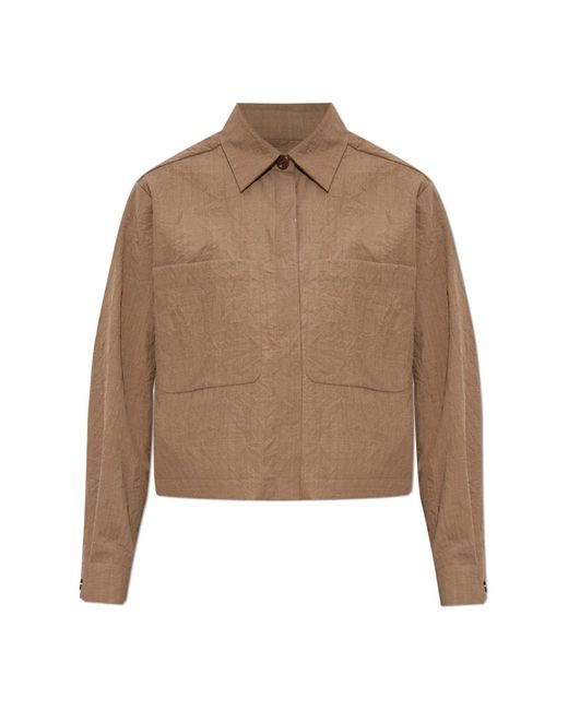 Max Mara Jassen ,Bruin ,Wol Wollen Jas Ricordo in het Brown