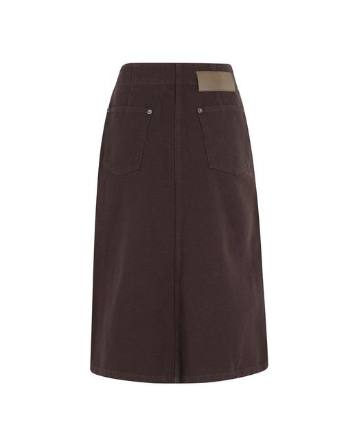 Soeur Hope Midi Rok in het Brown