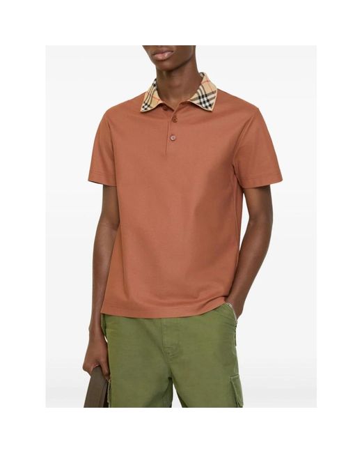 Burberry Brown Polo Shirts for men