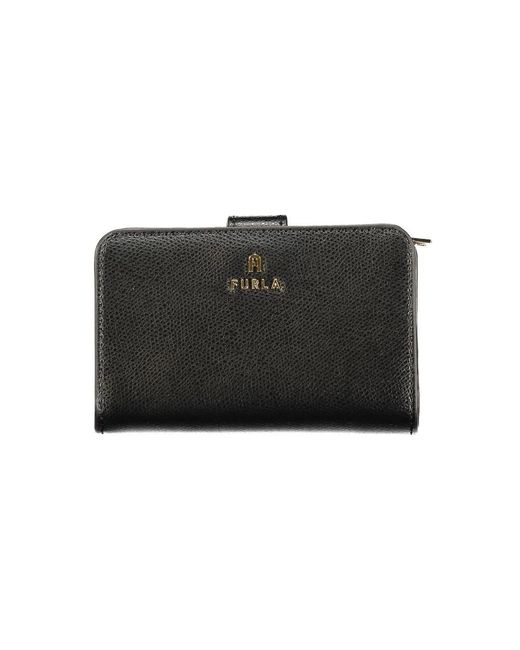 Furla Accessoires ,Zwart ,Leer Camelia M Compact Portemonnee in het Black
